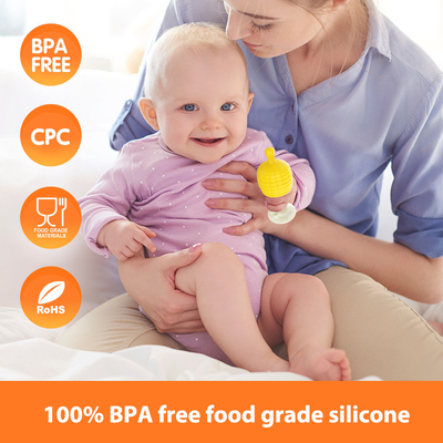 Van het Siliconeteether van het babyuitsteeksel de Rang van het de Fopspeenvoedsel BPA Vrij met Dekkingsdoos