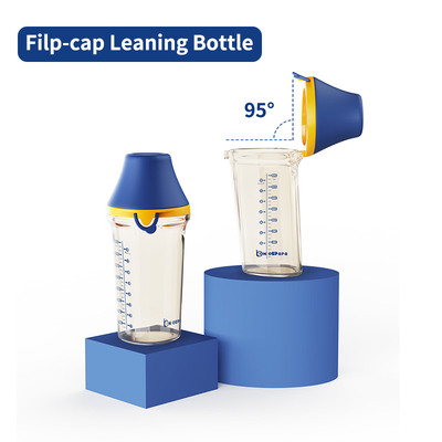 Natual Flip Cap Baby Bottle 180ml/het Koliek van 240ml Plastic PPSU Anti het Voeden Flessen