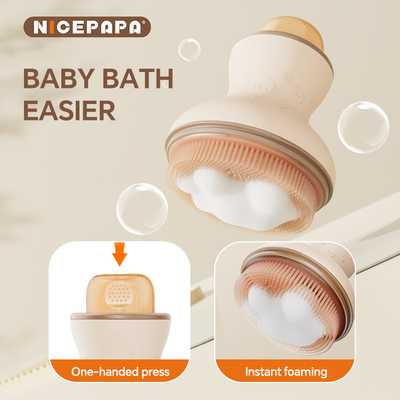 Baby Gifts bad set haar Wasbeheer siliconen Borstel Handverzorging met Officiële Baby Products &amp; Supplies accessoires