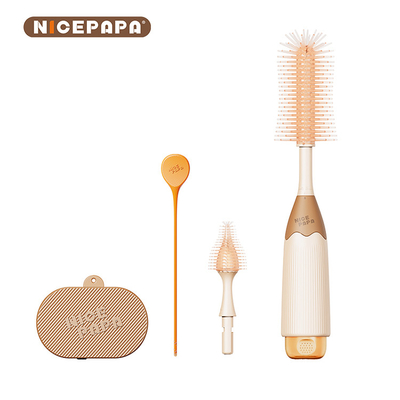 2-in-1 schoonmaakapparaat opslag 3 stukken siliconen fles borstel tepelborstel andere babybenodigdheden set van baby accessoires