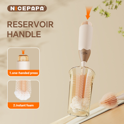 2-in-1 schoonmaakapparaat opslag 3 stukken siliconen fles borstel tepelborstel andere babybenodigdheden set van baby accessoires