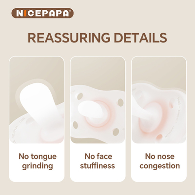 Verzacht Baby Dag En Nacht Emotionele Sensing Airbag Fopspeen Anti-verstopping Veiligheid Fopspeen 0-3 mounts