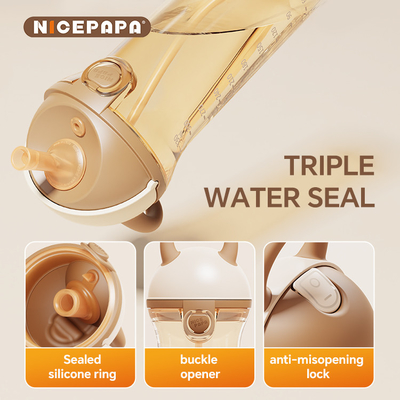 Glijdkap PPSU Sippy Cup Natural Pose Baby Gift anti-verstopping BPA-vrij Beet Resistent Water Sippy kinderen Baby Love