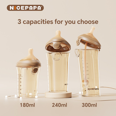 NICEPAPA FLIP-CAP PPSU babyfles Verstoppingsrescue Biberon 300ml Baby formule Borstmelk baby kind product